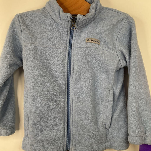 Size 3: Columbia Light Blue Fleece Coat