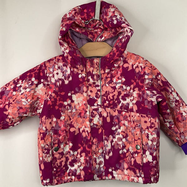 Size 6-12m: Columbia Pink Patterned Omni-Heat Winter Coat