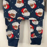 Size 12-18m: Old Navy Blue Santa Print 2pc PJs