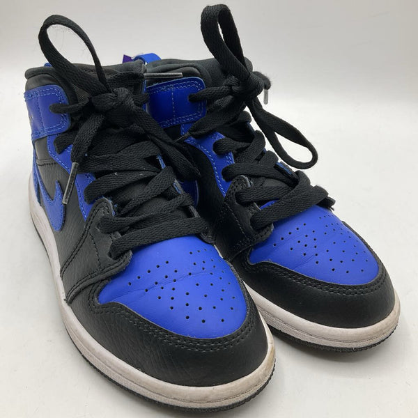 Size 13: Jordan Black/Blue Lace-Up Sneakers