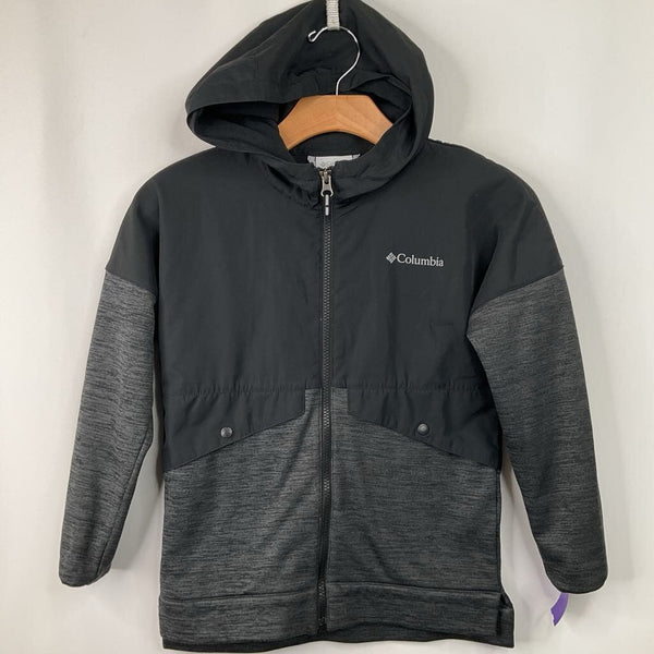 Size 7-8: Columbia Black Heathered Zip-Up Hoodie
