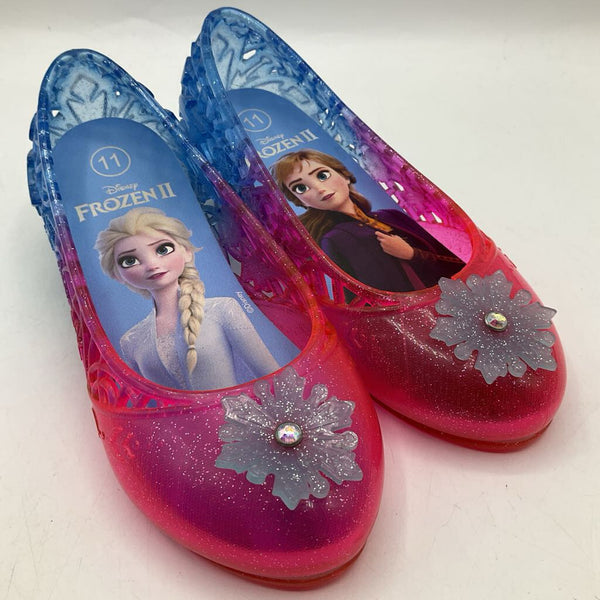 Size 11: Frozen Blue/Pink Light Up Jelly Heels