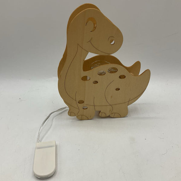 Wooden Fairy Light Dinosaur