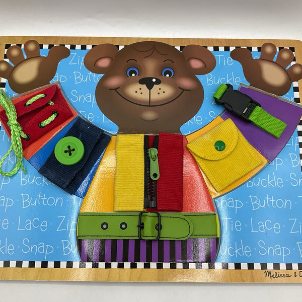 Melissa & Doug Wooden Bear Basic Skills Board Puzzle