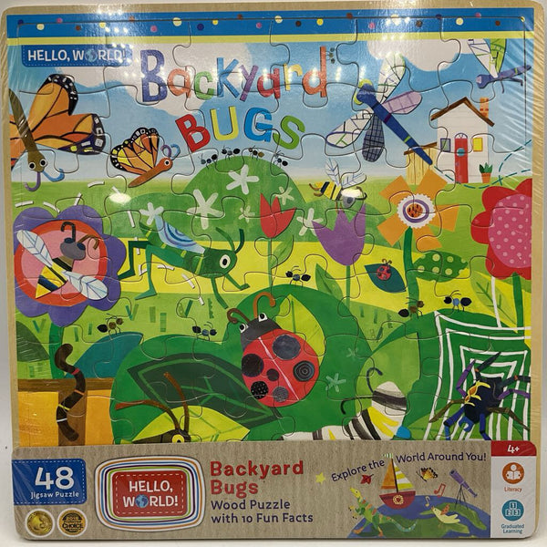 Backyard Bugs Wooden Puzzle -NEW