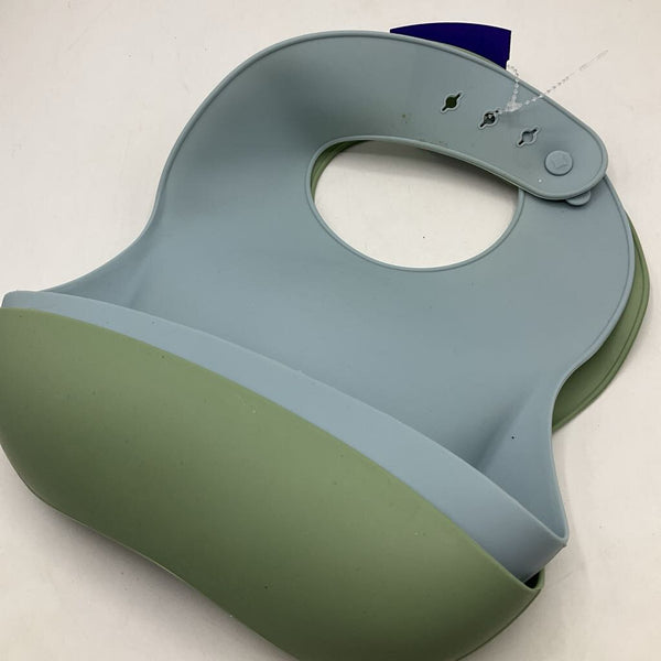 Silicone 2pc Food Catching Bibs