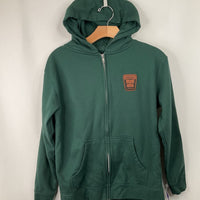 Size 12: Green "Silver Falls" Zip-Up Hoodie
