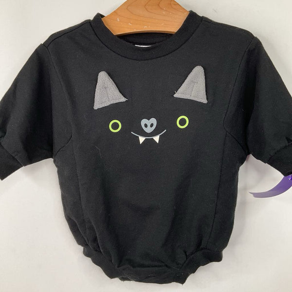 Size 0-3m: Cat & Jack Black Bat Long Sleeve Onesie