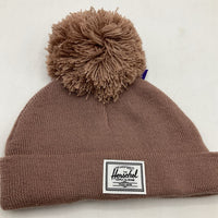 Size 0-6m: The Herschel Brown Knitted Pom Pom Beanie