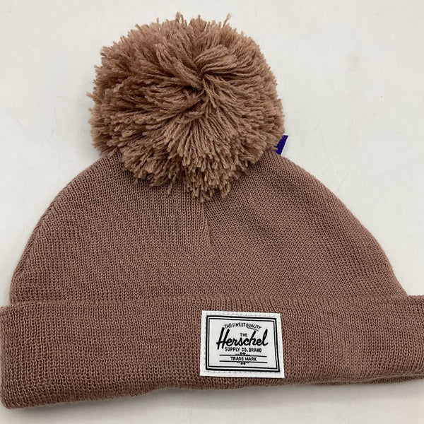 Size 0-6m: The Herschel Brown Knitted Pom Pom Beanie