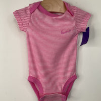 Size 3m: Nike Pink & White Stripe Onesie