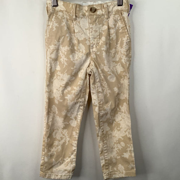 Size 4: Gap Creme/White Floral Jeans