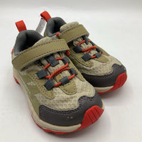 Size 6: Merrell Grey/Orange Velcro Strap Sneakers