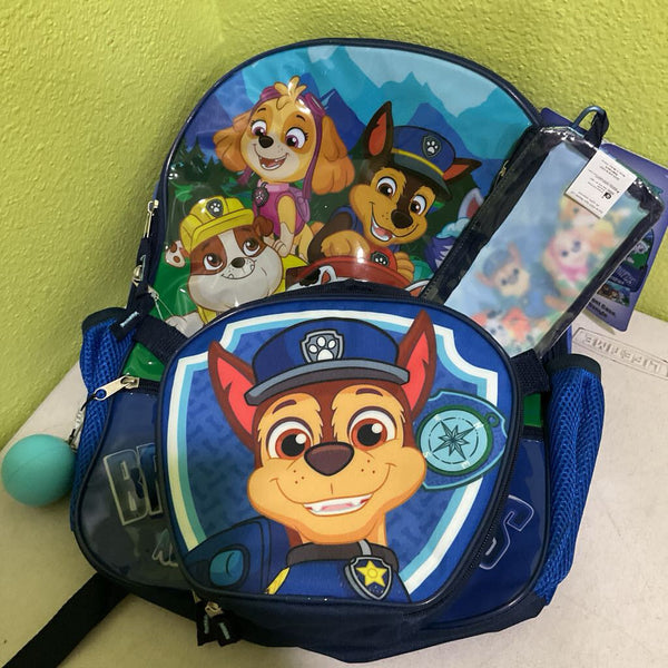 Paw Patrol Backpack 5pc w/ Lunch Box