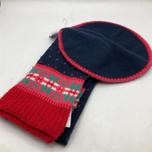 Size 7-10 Mini Boden 2pc Knit Hat/Scarf