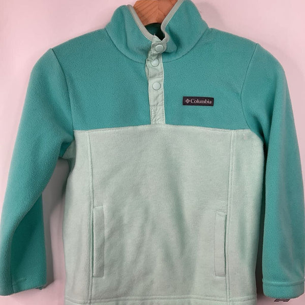 Size 8: Columbia 2 Tone Blue Fleece Coat