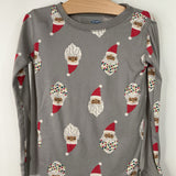 Size 6: Old Navy Grey Santa Print 2pc PJs