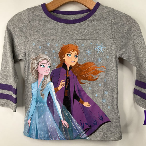 Size 7-8: Disney Grey Frozen Long Sleeve Shirt