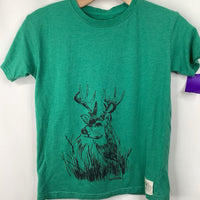 Size 11-12: Green Island Green Deer T-Shirt
