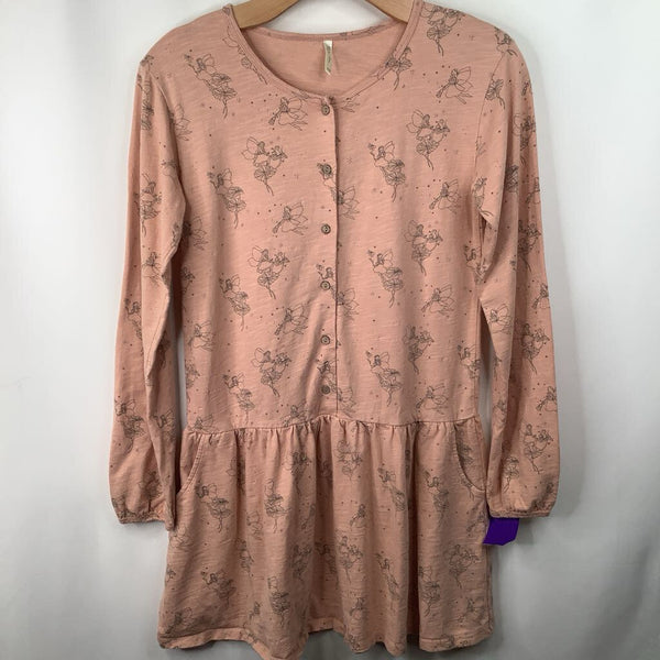 Size 12-14: Rylee + Crew Pink Fairy Long Sleeve Dress