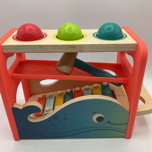 B Toys Wooden Xylophone Pounding Bench