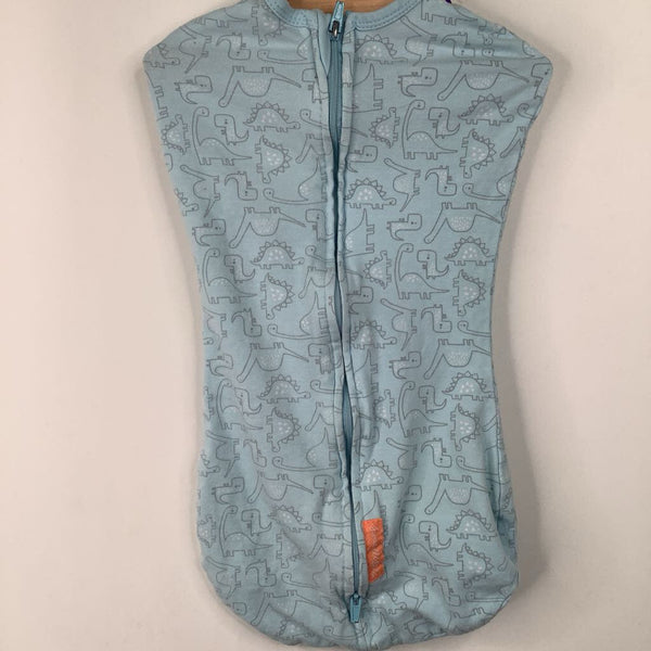 Size S: Swaddle Me Blue Dinosaur Sleep Sack