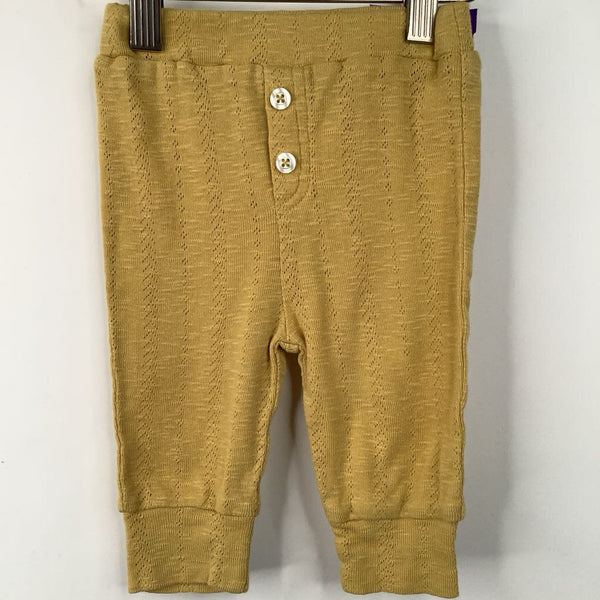 Size 3-6m: Kate Quinn Yellow Eyelet Pants