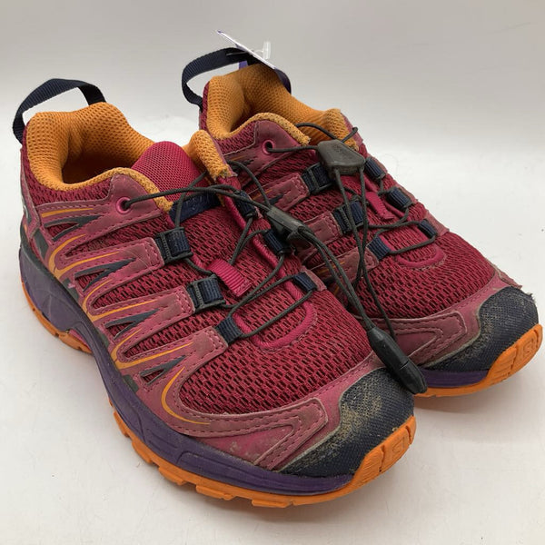 Size 13: Salomon Pink/Orange Toggle Strap Sneakers