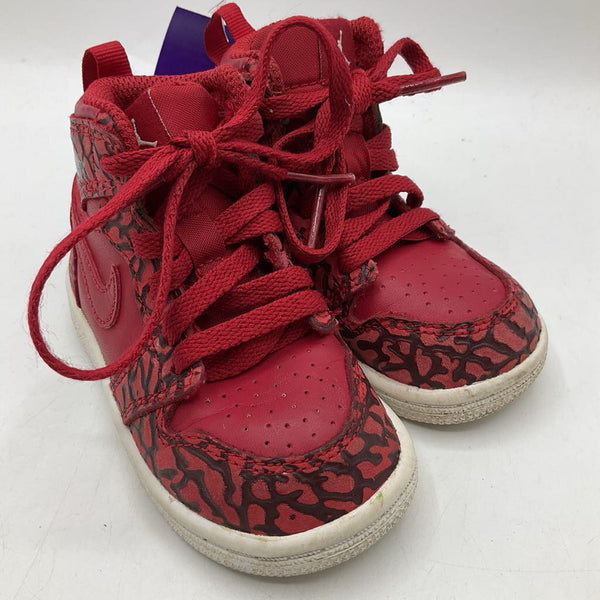 Size 5: Jordan Black/Red Lace-Up Sneakers