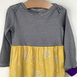 Size 12-18m: Tea Blue Striped/Yellow Floral Romper