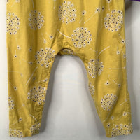 Size 12-18m: Tea Blue Striped/Yellow Floral Romper