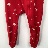 Size 12-18m: Pottery Barn Red/White Stars 1pc PJs