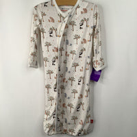 Size 0-3m: Magnetic Me White Bear Forest Print Nighty PJs