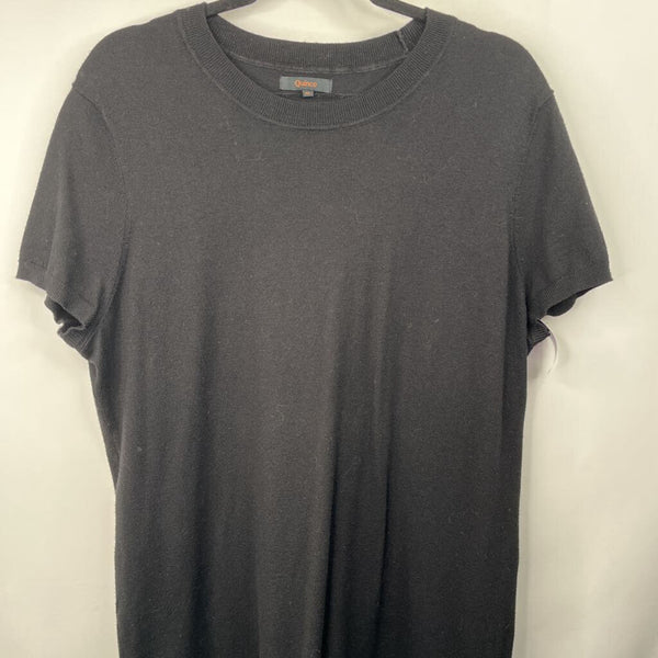 Size XL: Quince Black Short Sleeve Dress