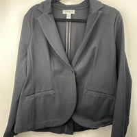 Size M: Motherhood Black Button-Up Blouse