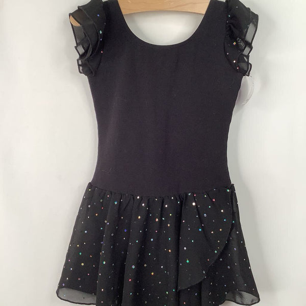 Size 10: Arshiner Black Bedazzled Leotard