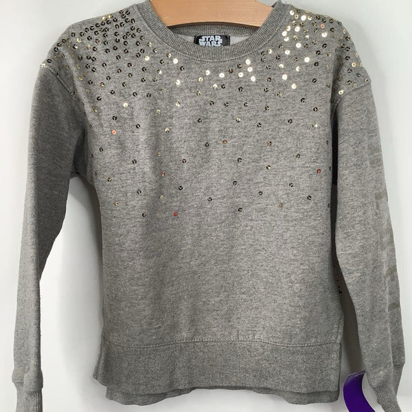 Size 6: Star Wars Grey Golden Sequin Sweater