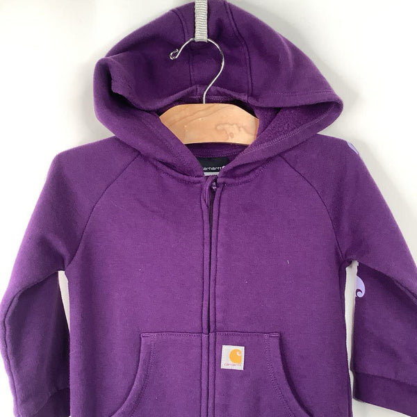 Size 18m: Carhartt Purple Cozy Hooded Romper