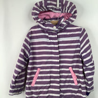 Size 3-4: Mini Boden Purple/White/Pink Rain Coat