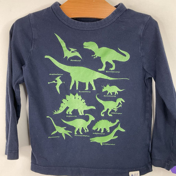 Size 3: Gap Blue/Green Dinosaurs Long Sleeve Shirt