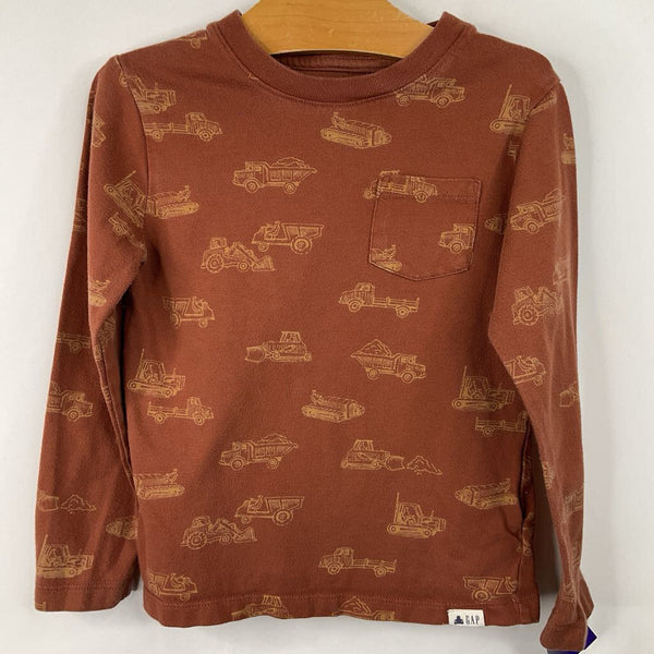 Size 5: Gap Brown Vehicles Long Sleeve Shirt