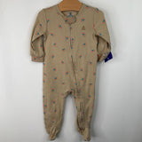 Size 3-6m: Gap Tan Rainbow Print 1pc Footy PJs