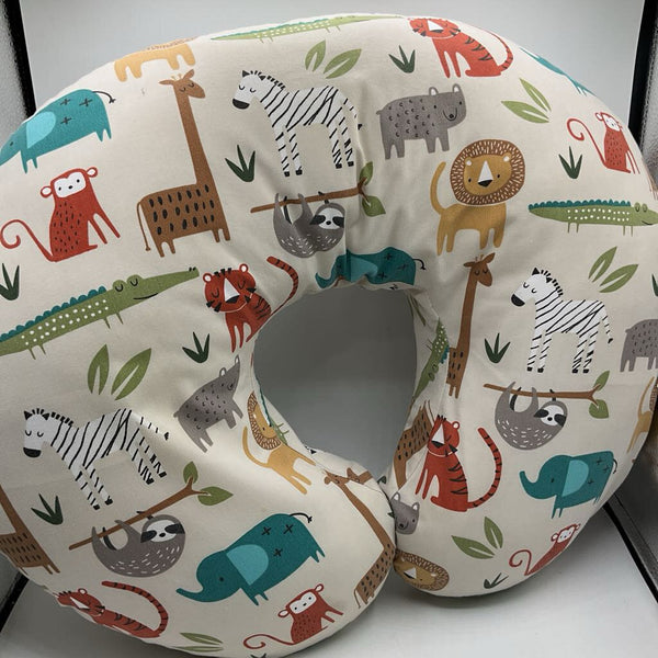 Boppy Nursing Pillow w/ Jungle Animal Cover