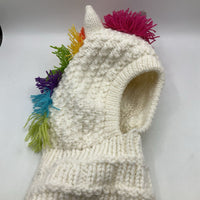 Size O/S: Andes Gifts White/Rainbow Unicorn Balaclava