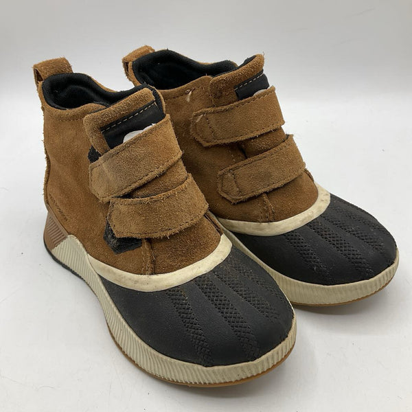 Size 13: Sorel Brown/Black Waterproof Rain Boots