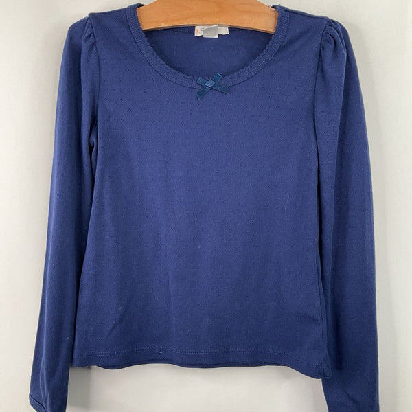 Size 6-7: Crewcuts Navy Long Sleeve Shirt