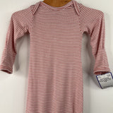 Size Preemie: Carter's Pink/White Striped Nighty 1pc PJs