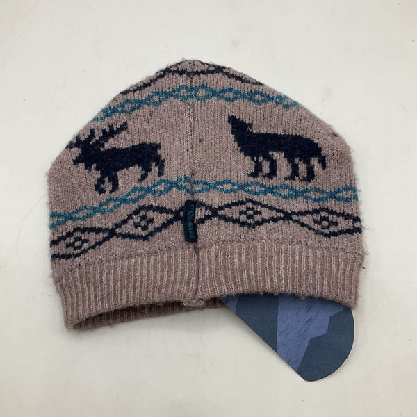 Size 12-18m: Stormberg Purple Deer Knit Beanie NEW