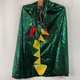 Size 3-4: Great Pretenders Green/Silver Dragon/Knight Cloak