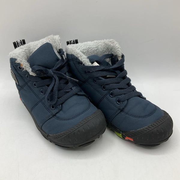Size 12: Fashion Blue Lace-Up Shoes